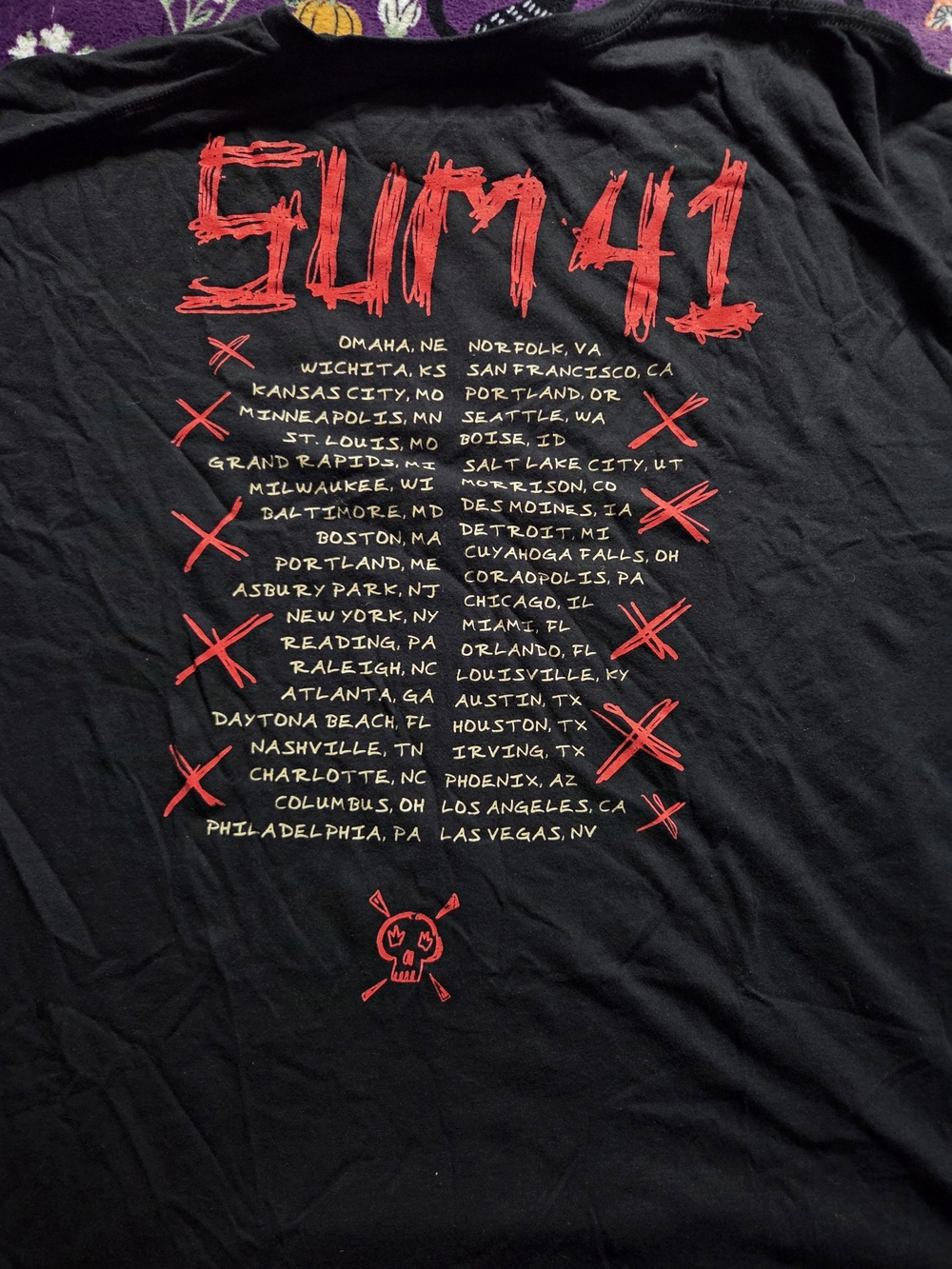F Sum 41 Final Tour of the Setting Sum Shirt 3xl